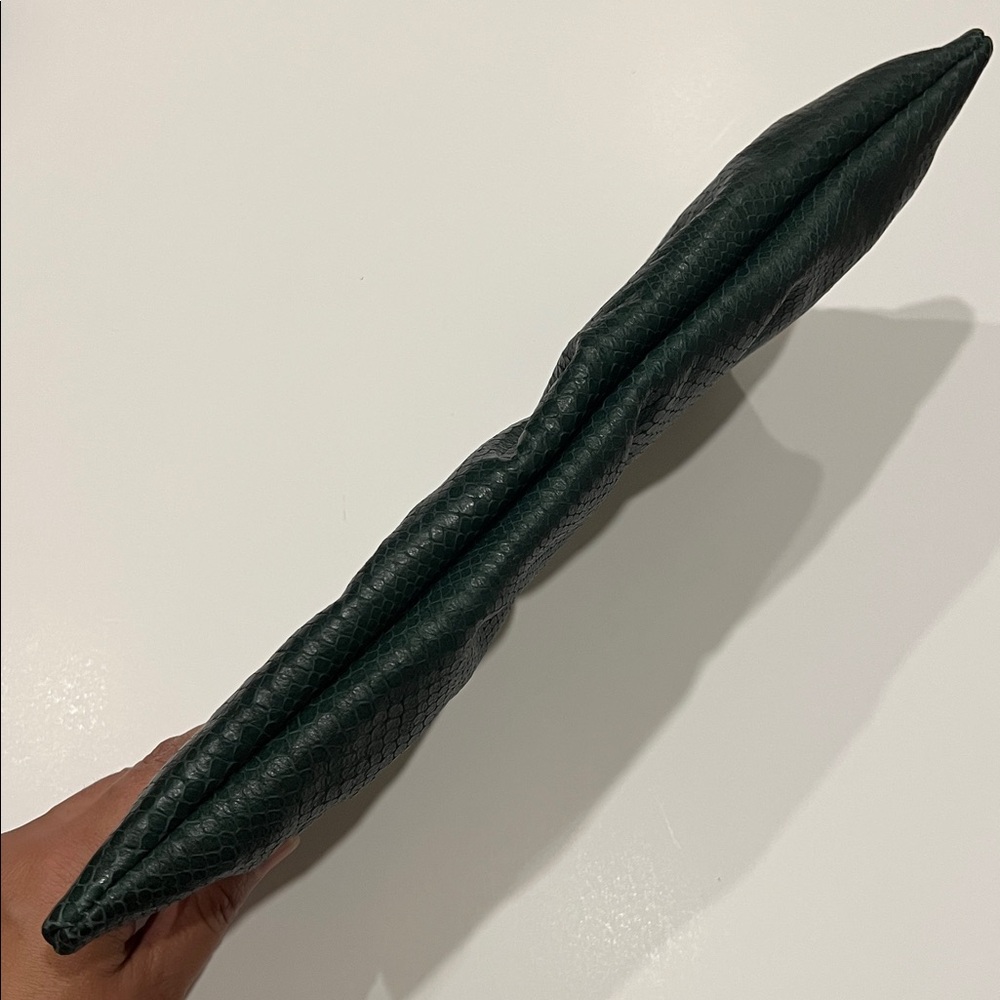 Lauren Merkin Louise Snakeskin Embossed Leather Clutch - Picture 4 of 13